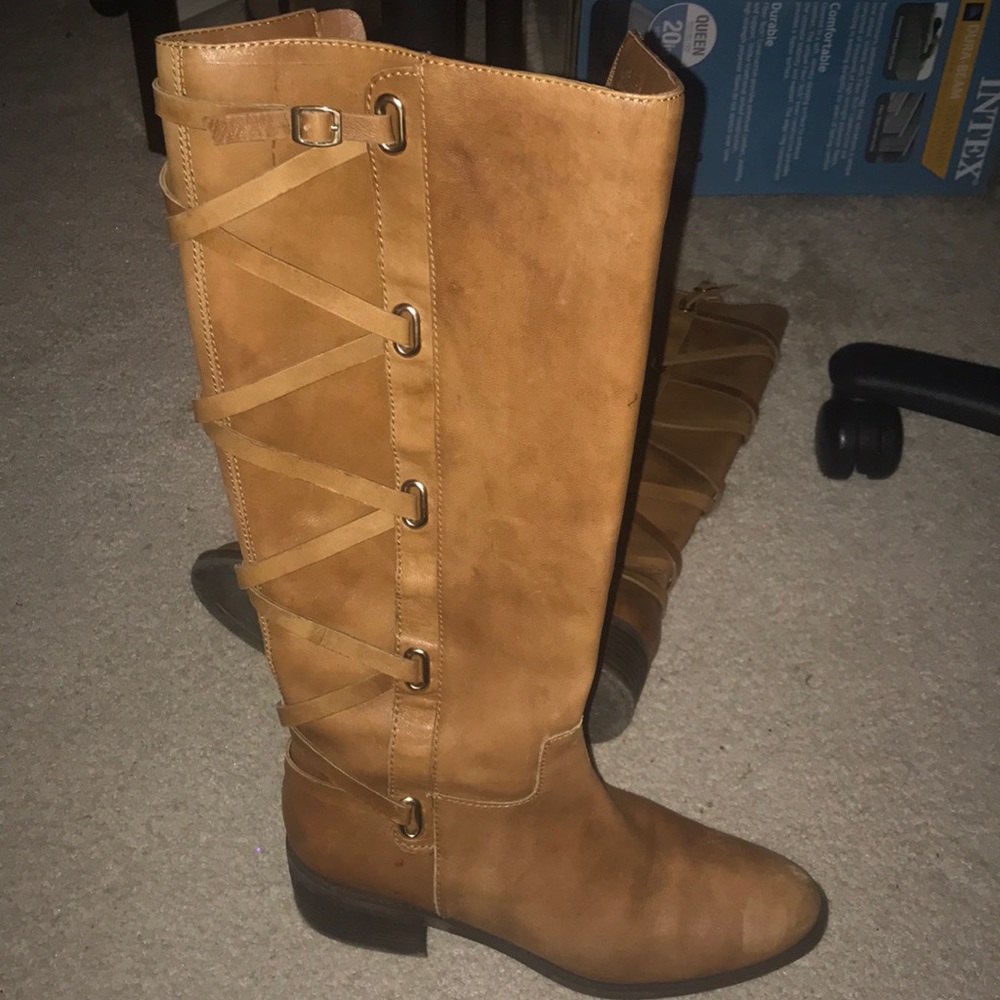 BCBGeneration Genuine Leather Lace Style Boots